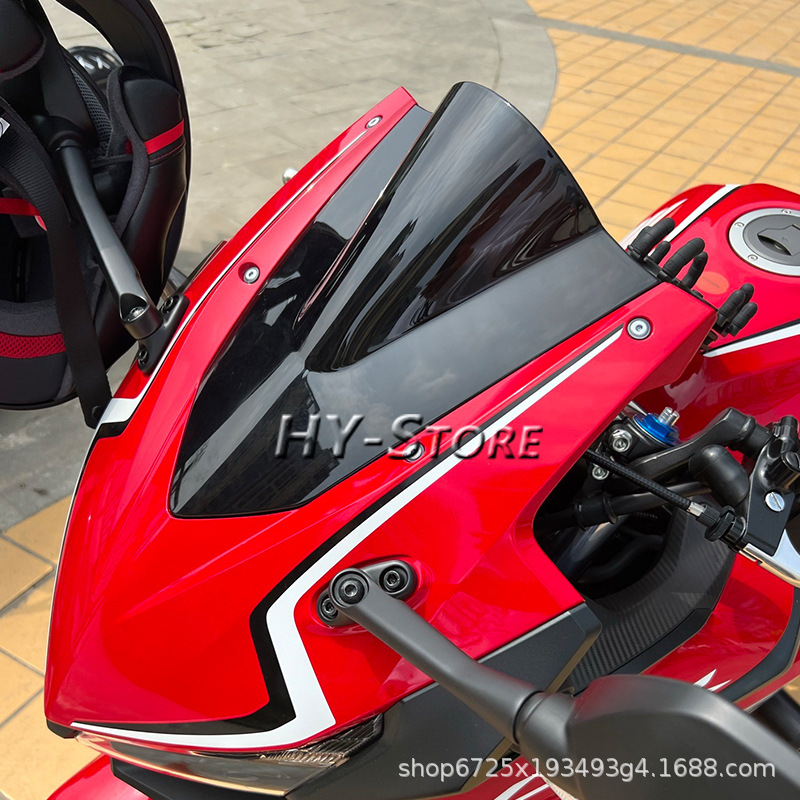 Suitable for Honda Cbr650R 2019-2025 Front Windshield Heightening Windscreen Deflector Wind Shield Racing Windscreen