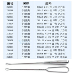 Xinhua Medical Cervical Scraping Spoon No. 4-20# Cervical Scraping Spoon for Abortion Gynecological Surgical Instruments