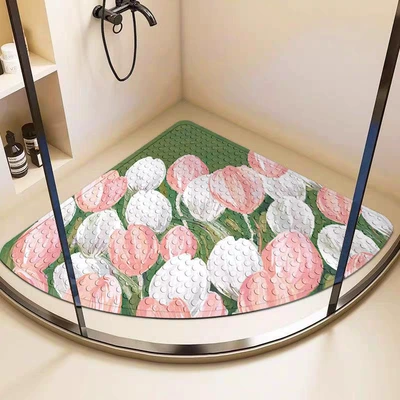 Avtomobil döşəmə paspasları: shower room bath foot mat - rose-no-12-5454cmcustomizable-pattern