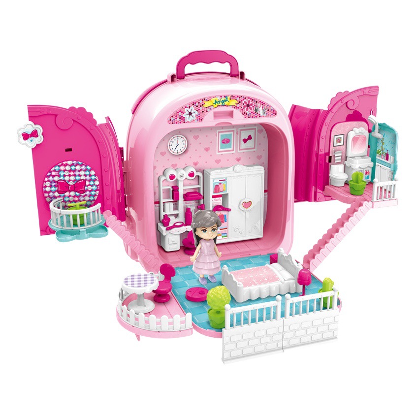 Los niños juegan a las casitas multifuncional tocador accesorios para mascotas gato cachorro mochila de doble cara bolsa espacial Chica Juguete