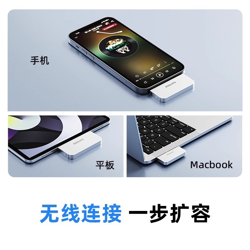 フィリップス モバイル ソリッド ステート USB フラッシュ ドライブ 超大容量 1TB 高速モバイル USB フラッシュ ドライブ 携帯電話とコンピュータの両用 オフィス専用|undefined