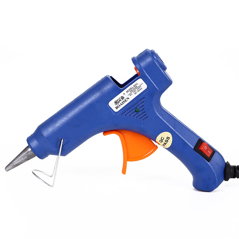 Tamaño pequeño pistola de pegamento de fusión en caliente práctica tira de silicio de vidrio barra de pegamento de fusión en caliente mini pistola de pegamento hecho a mano herramienta de bricolaje material