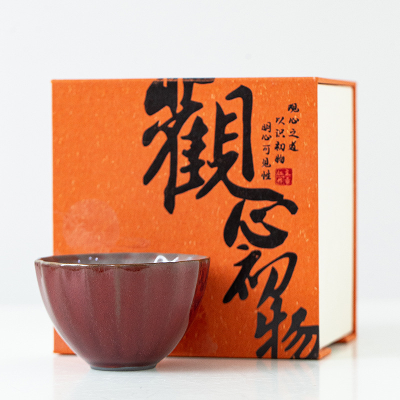 Lang Hong Glass мастер чашка чая чашка керамическая чашка одиночная чашка дегустация чашки высококлассного чая чашка домашнего кунг-фу чайного сервиза Ру печь