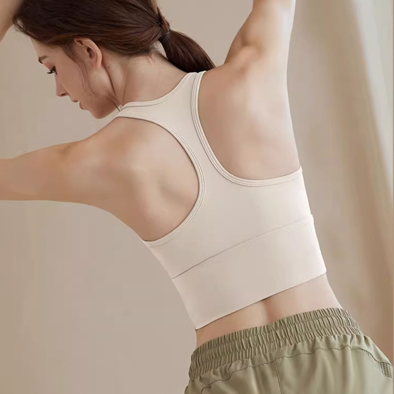 High-Intensity Sports Bra, Shock-Proof Push-Up Racer-Back Yoga Vest, Professional Running Anti-Sagging Bra for Outer Wear, New
