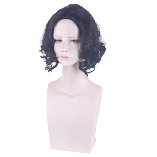 Cardamom Resident Evil 8; Village - Dimitrescu can perm and dye black short curly hair cos wig