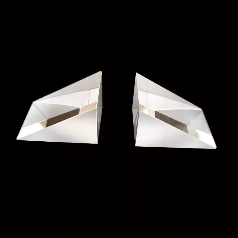 K9玻璃全反射棱镜懒人眼睛镜片30度60度90度镀膜厂家直角三棱镜