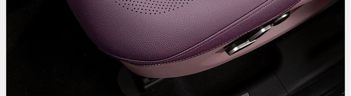High-grade Nappa leather new single-piece women's seat cushion, purple seat pad, rear car seat cushion, suitable for all seasons
