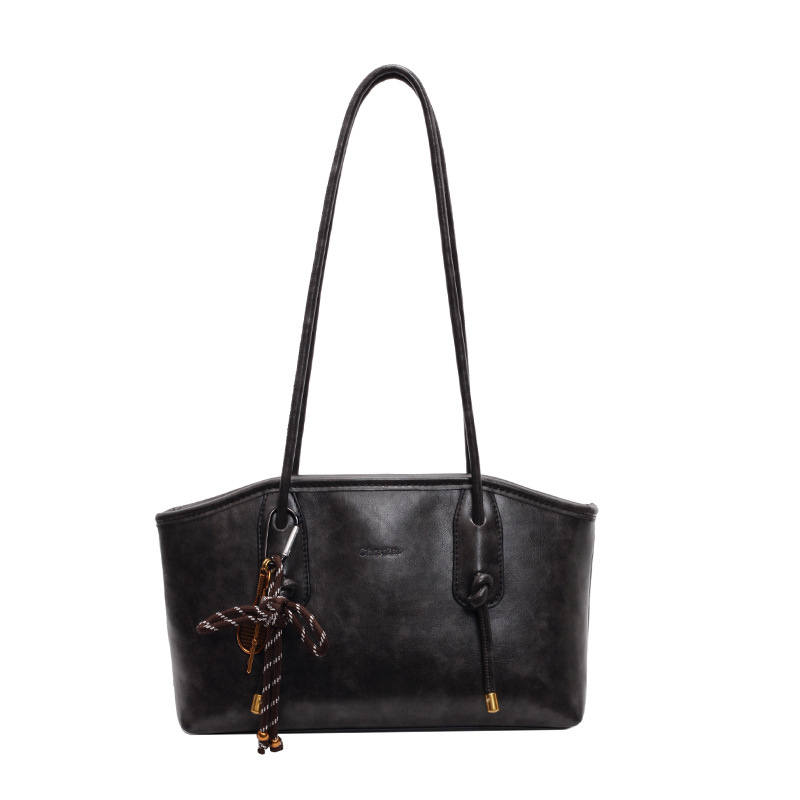 Vår og sommer Ny dameveske Toteveske PU Retro Tekstur Avslappet Pendling Europeisk og amerikansk Personlighet Mote Enkel Skulderveske_voghion.com