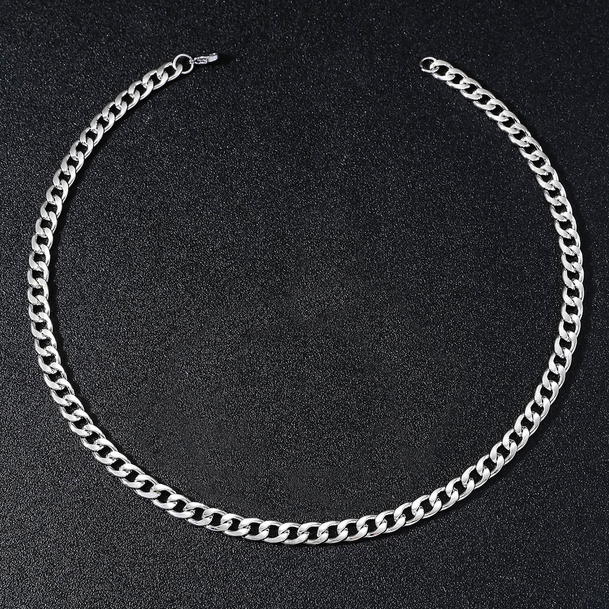 Wholesale Simple Style Solid Color Stainless Steel Plating Gold Plated Bracelets Necklace display picture 1