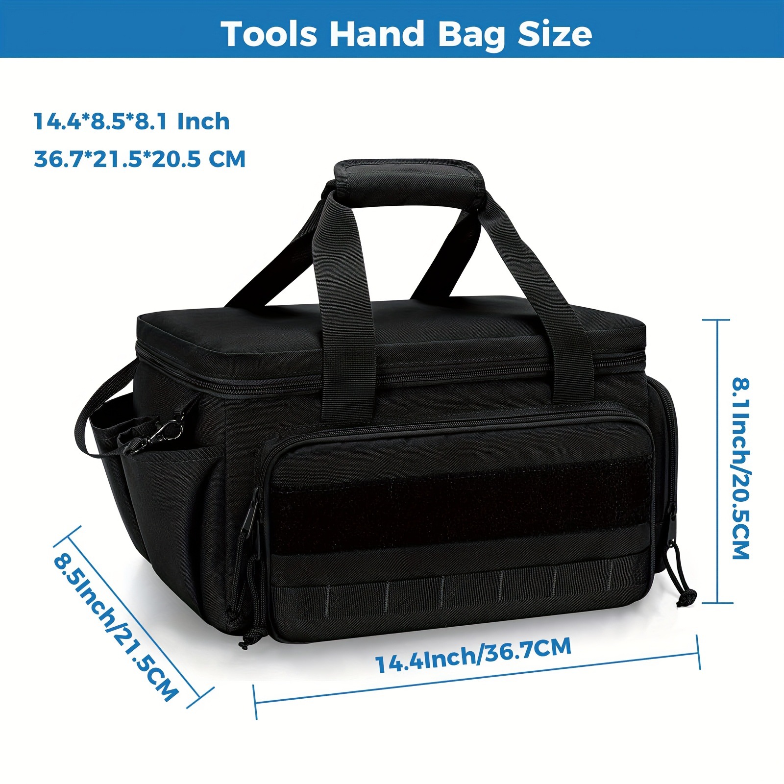 Bolsa de almacenamiento de herramientas transfronterizas, paquete de herramientas, bolso de trabajo multifuncional para hombres