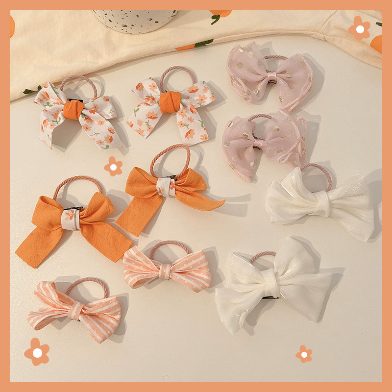 Dibujos animados para niños lindo pulgar lazo para el cabello bebé no daña el cabello cuerda alta elástico banda elástica cuerda para el cabello accesorios para el cabello