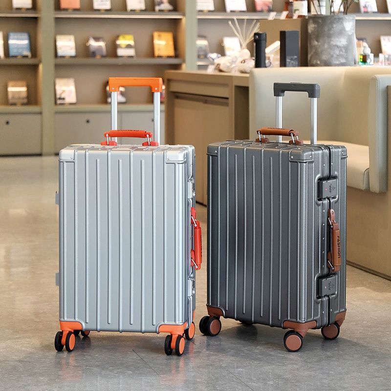 New Suitcase Contrasting Color Apple Password Box Trolley Suitcase Large Capacity Student Strong Aluminum Frame Durable 20
