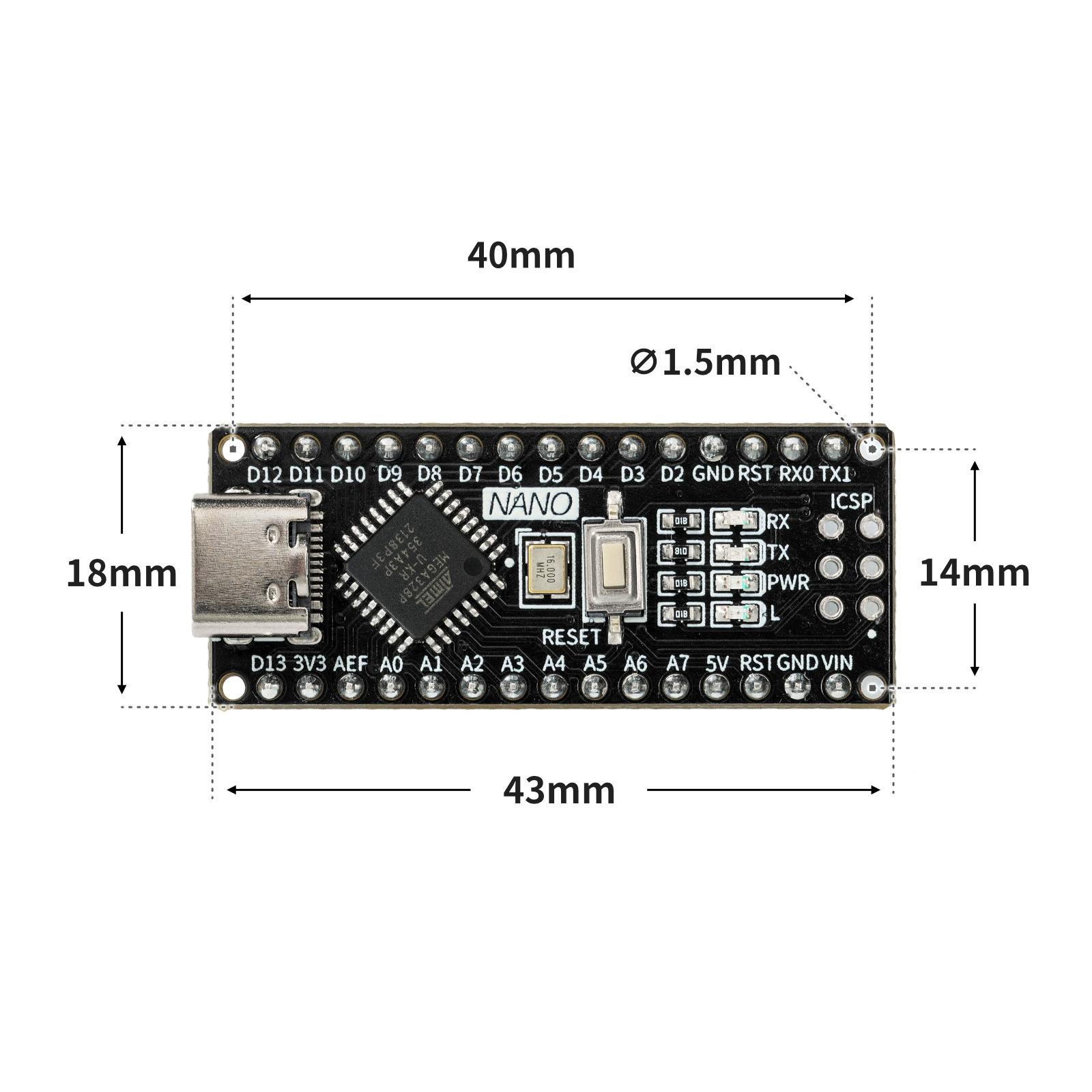 Плата разработки Arduino, монолитная панель управления для программирования