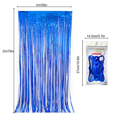 Party decoration 1*2 meters birthday decoration rain curtain party wedding props tassel bright rain curtain