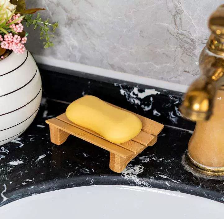 创意木头沥水香皂架卫生间香皂盒创意木质皂托浴室肥皂盒