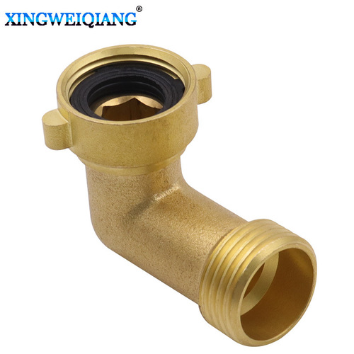 Wholesale garden hose 90 degree elbow connector garden water pipe elbow connector brass elbow movable interface