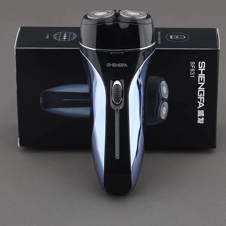 Shengfa Sf631 Rotary Floating Elastic Double-Head Rechargeable Beard Razor Men's Electric Razor