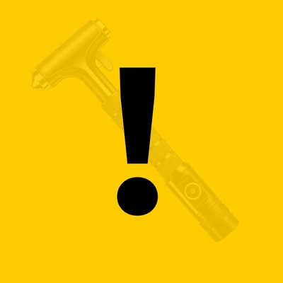 Qəza çəkici — type of life-saving hammer - one-second-professional-window-breaker-car-glass-shatterer-durable-in-car-window-hammer