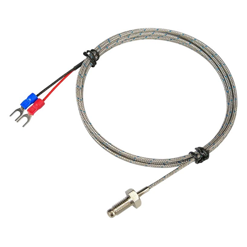 Термопара винтового типа M6 Датчик температуры M8 Датчик температуры Провод Pt100 Датчик теплового сопротивления Тип K Устойчив к высоким температурам