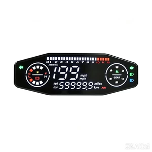 Motosiklet LED rəqəmsal voltmetr, yağ səviyyəsi ölçer + sensor naqili
