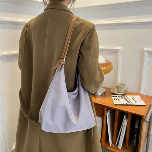 Simple Fashion Bag  New Trendy Canvas Bag Women's Crossbody Bag College Student Class Bag Women's Shoulder Tote Bag