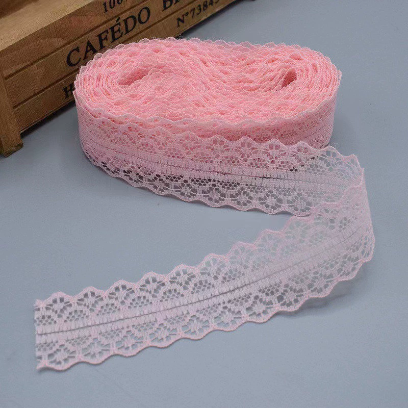 Lace Trim Model 1658-2, Polyester, 3 cm Width, 400 yd Roll, 30 Colors