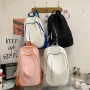 轻便撞色大容量高中双肩包