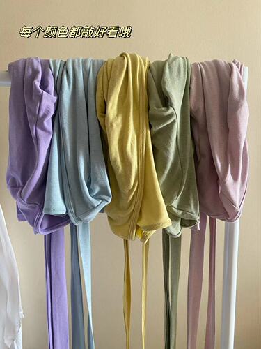 Korean internet celebrity yoga fitness long-sleeved strappy knotted blouse lulu thin and highly elastic V-neck sports top for women