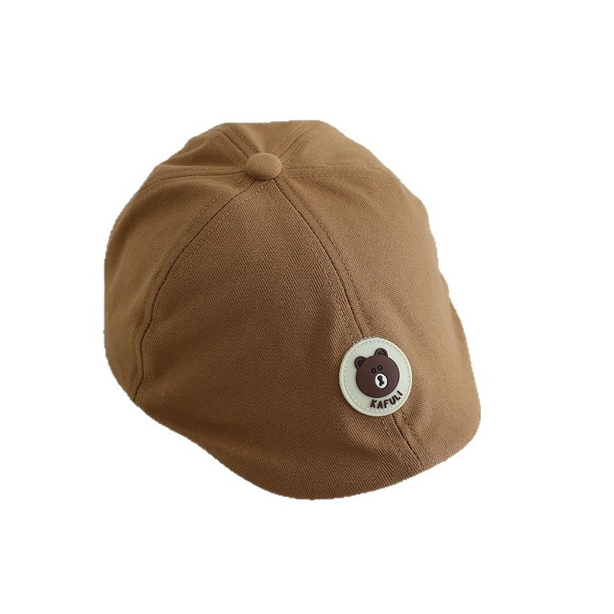 Corea del Sur con el mismo oso bebé sombrero infantil primavera y otoño inswind personalidad retro gorra de lengua de pato bebé hombre y mujer