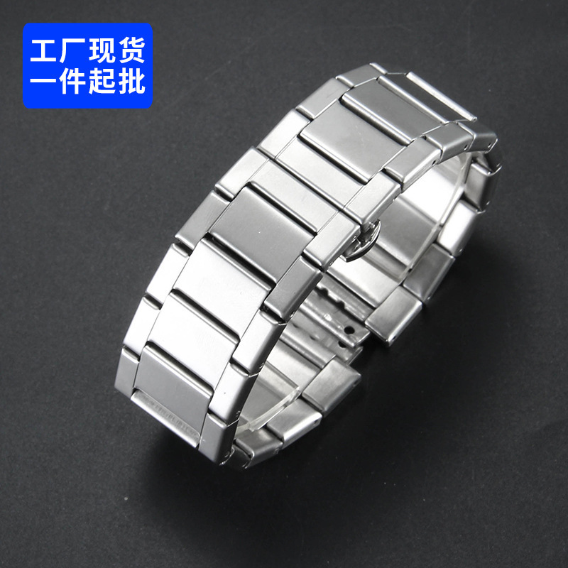 Edge-Wrapped Steel Band Compatible with Hublot Big Bang Classic Fusion Men's Stainless Steel Watch Strap