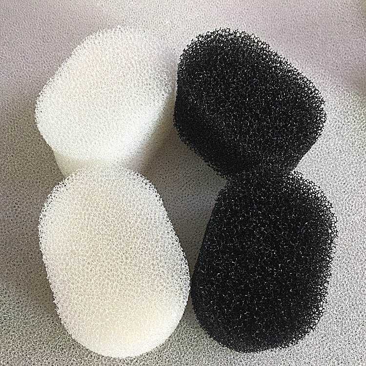 东莞供应黑白色空气过滤海绵圆饼 冲型加工异形海绵块可定制