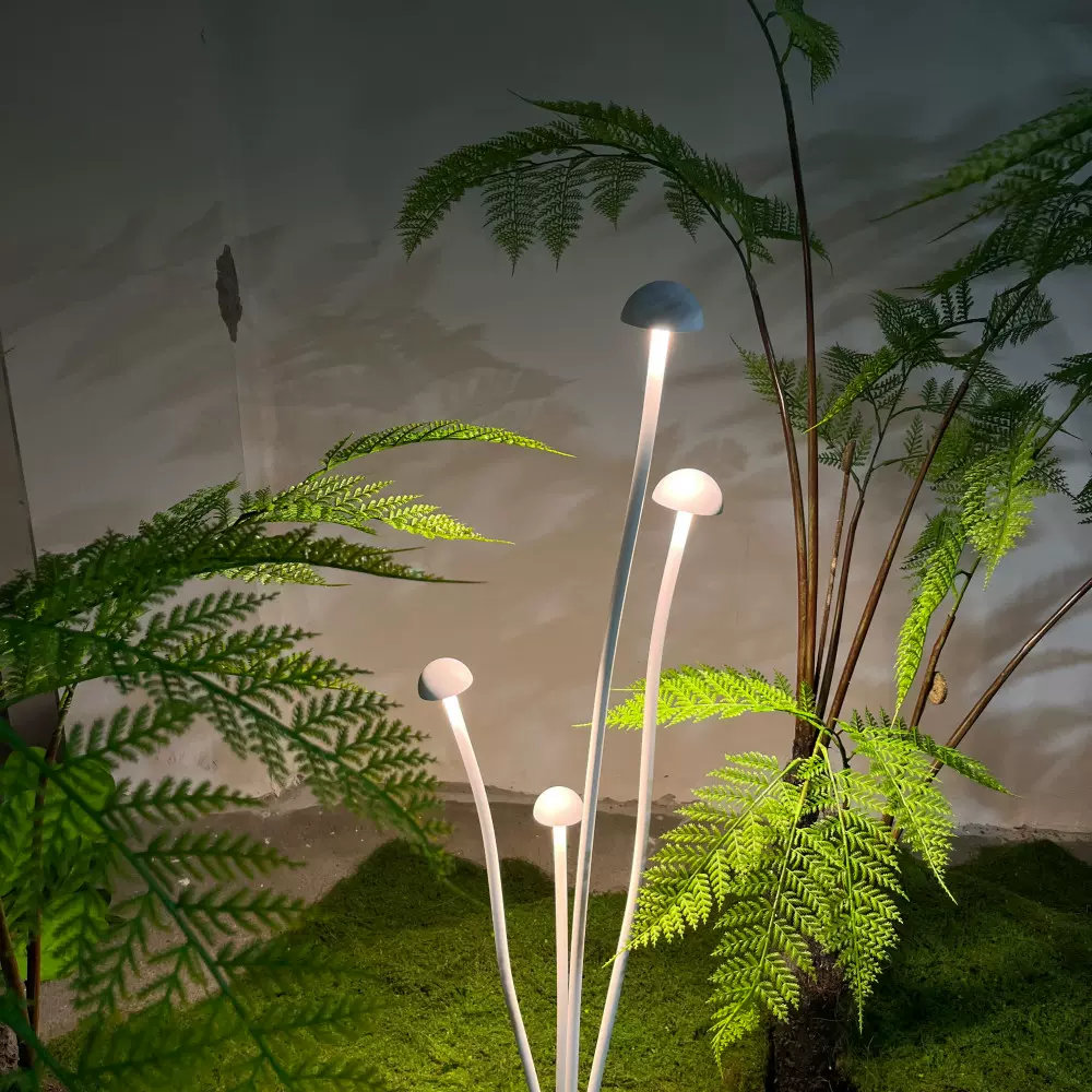 LED蘑菇草坪灯花园民宿氛围灯别墅园林花坛装饰灯户外防水地插灯