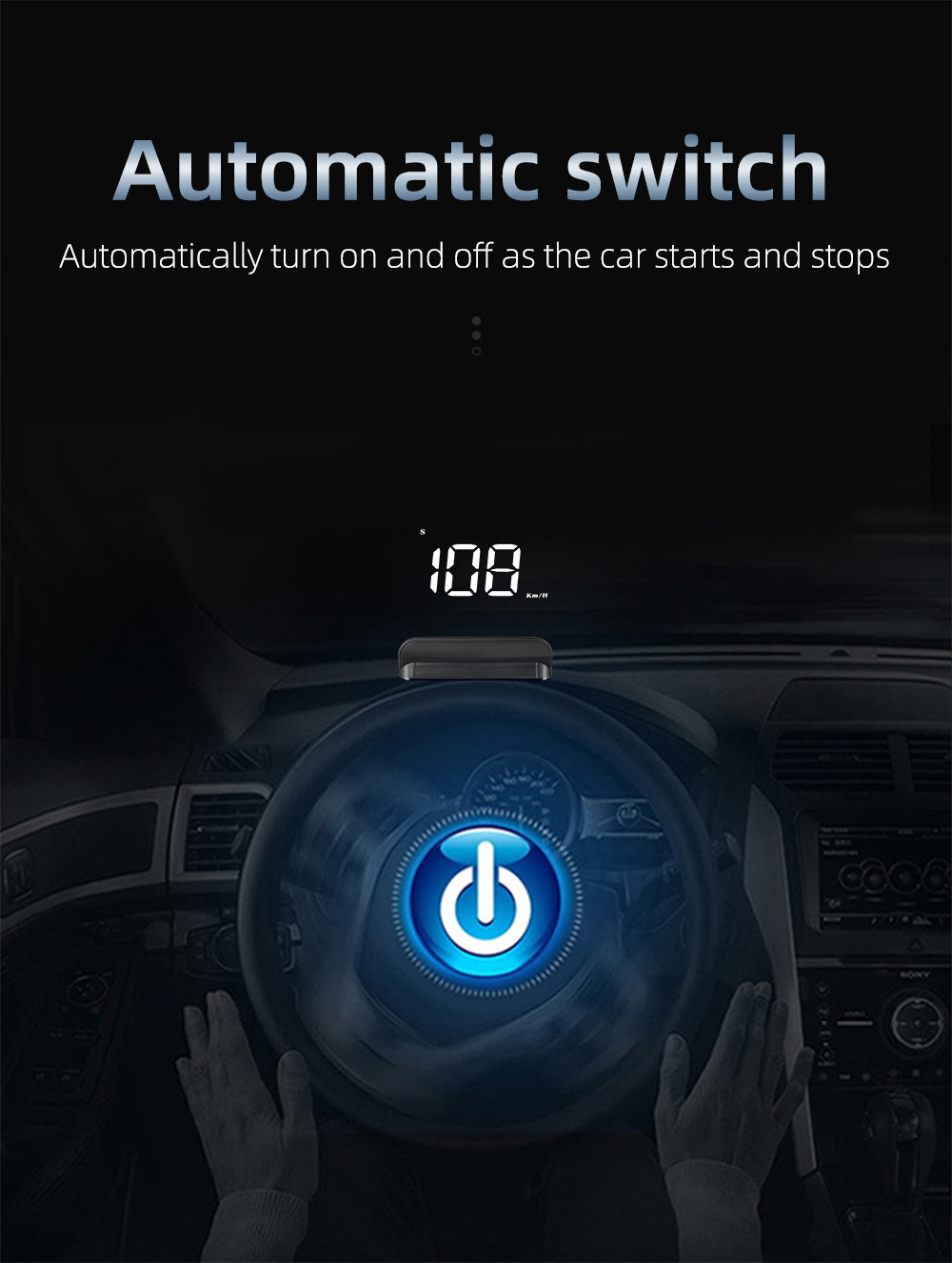 Cross-Border Hud Head-Up Display M1 Car Gps Speed Multi-Function Instrument Projector High-Definition Universal for Cars