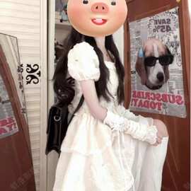 2025新款重工设计感小礼服洋气百搭高级时尚甜美减龄茶歇温柔短裙