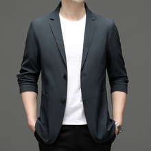 2025春秋季休闲小西装男士薄款单西便西外套中青年男装修身西服潮