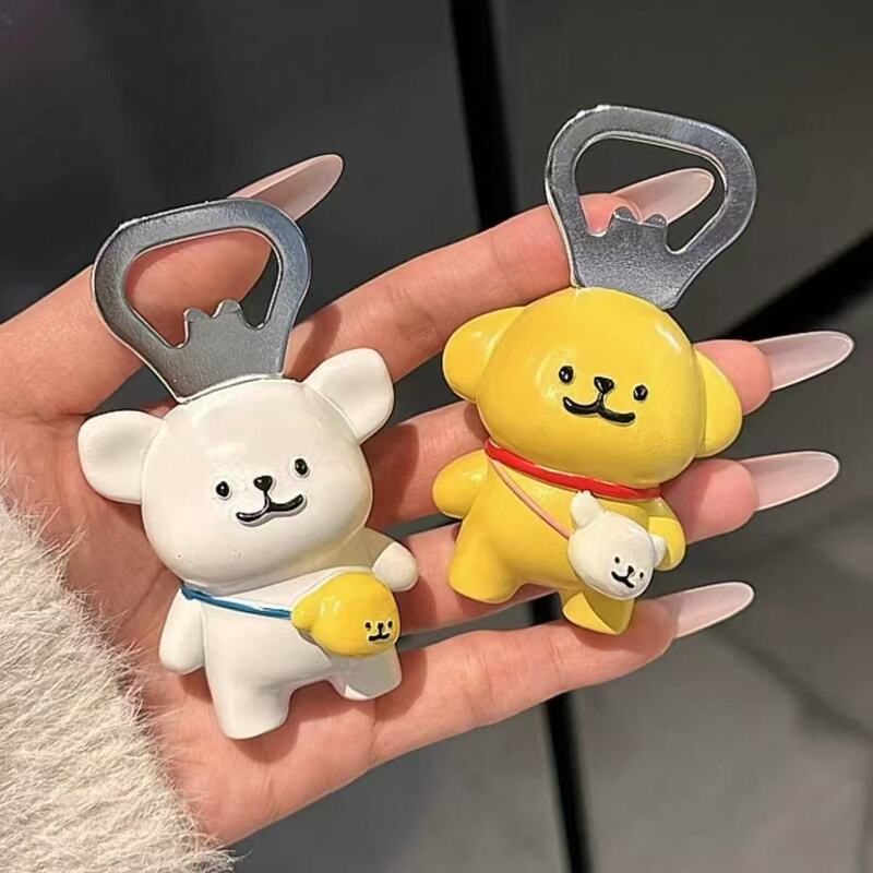 Popular Can Opener with Cute Cartoon Dog Design, Keychain Pendant for Backpacks, Trendy Couple's Wine Bottle Opener Popular Can Opener with Cute Cartoon Dog Design, Keychain Pendant for Backpacks, Trendy Couple's Wine Bottle Opener