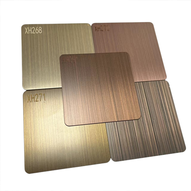 Antique bronze stainless steel plate brushed blue bronze red bronze…