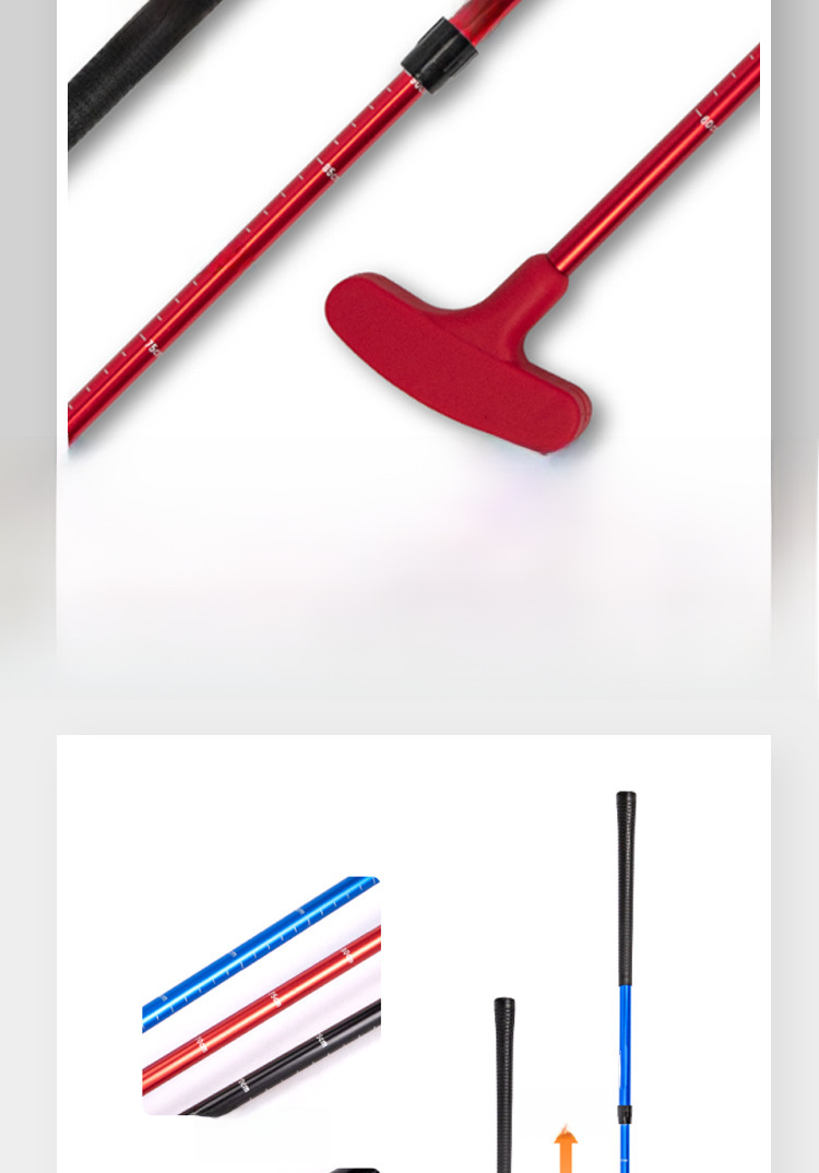 Manufacturers golf retractable putter adjustable children adult double-sided club golf practice supplies