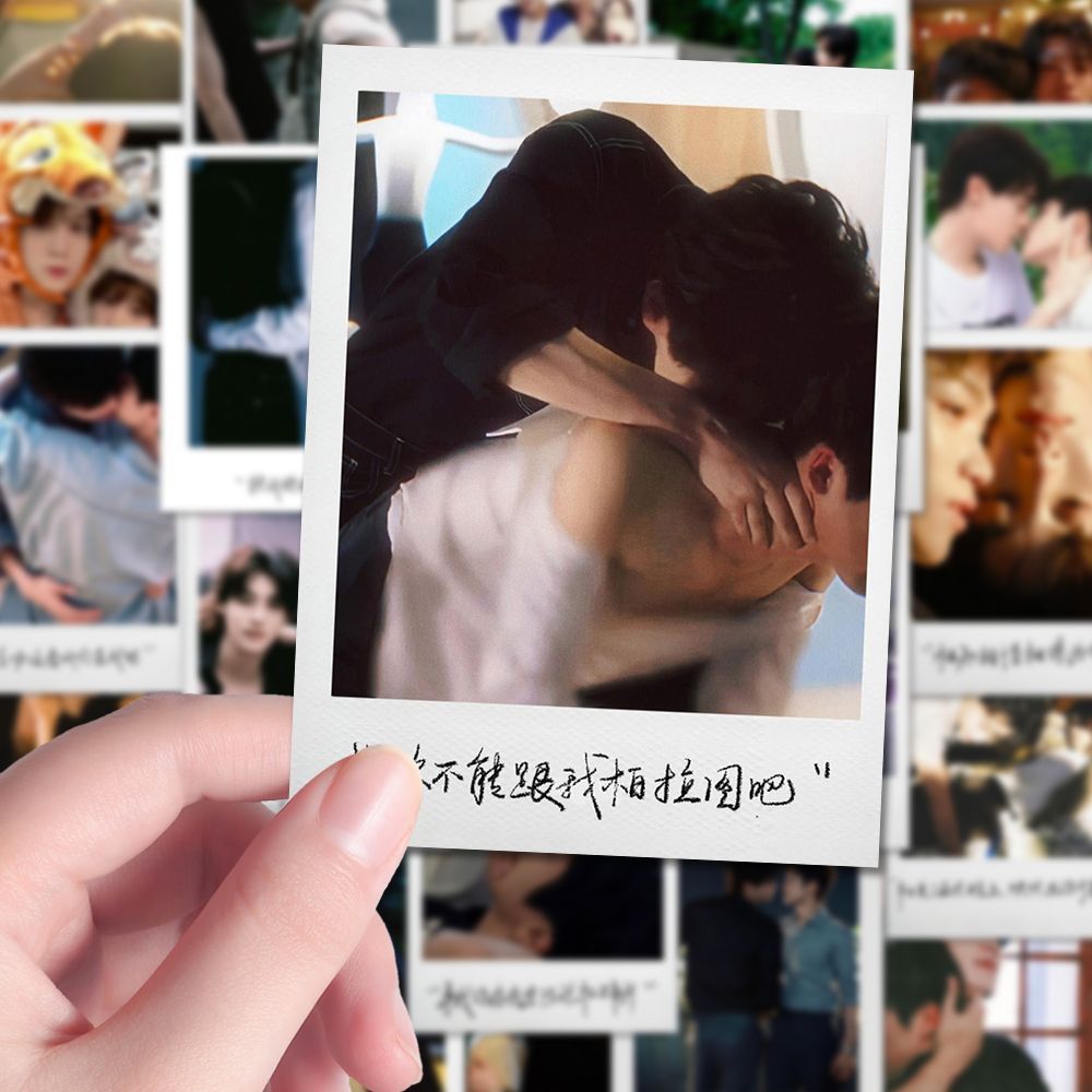 【雷朋物料】192张逆爱田栩宁梓渝手写氛围感伪拍立得贴纸diy手机