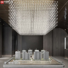 酒店大堂售楼中心满天星光立方吊灯别墅美容会所洗脚城大厅灯具