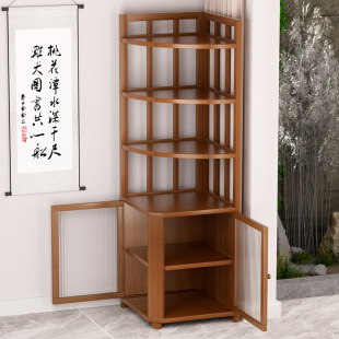 Corner Storage Rack Corner Cabinet Household High-End Corner Cabinet Restaurant Corner Cabinet Corner Cabinet Wine Cabinet Living Room Corner Cabinet