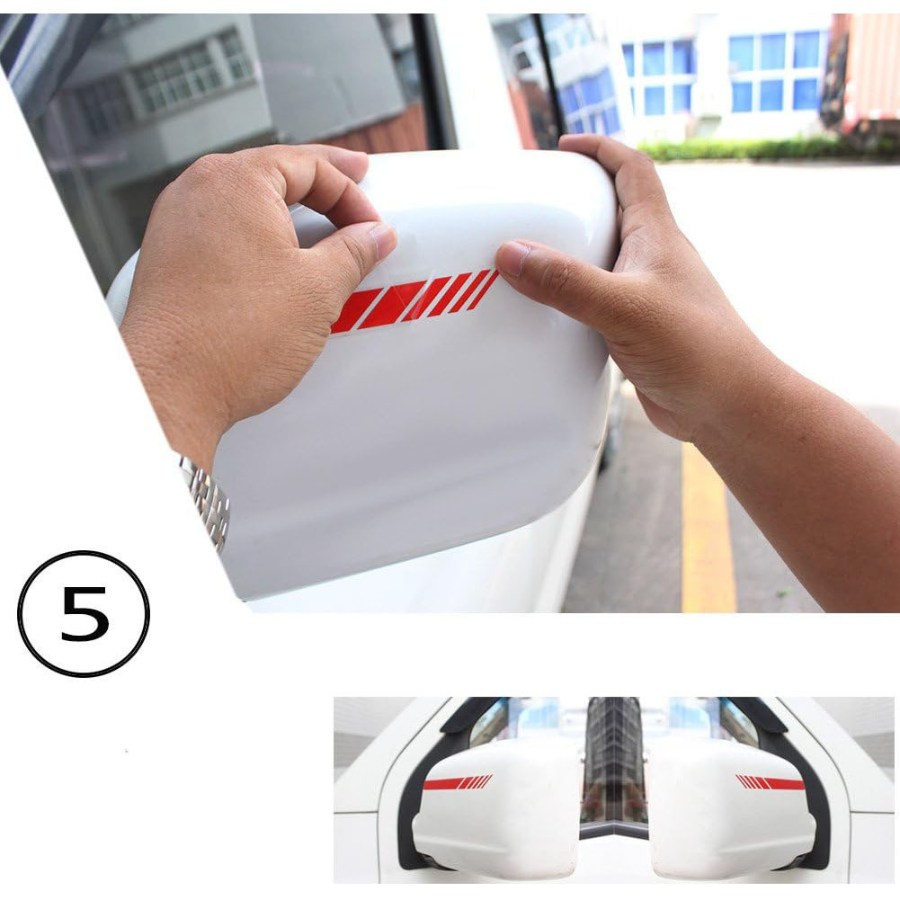 Espejo retrovisor de automóvil decoración pegatinas DIY cuerpo pegatinas de rayas laterales pegatinas SUV vinilo contrapeso