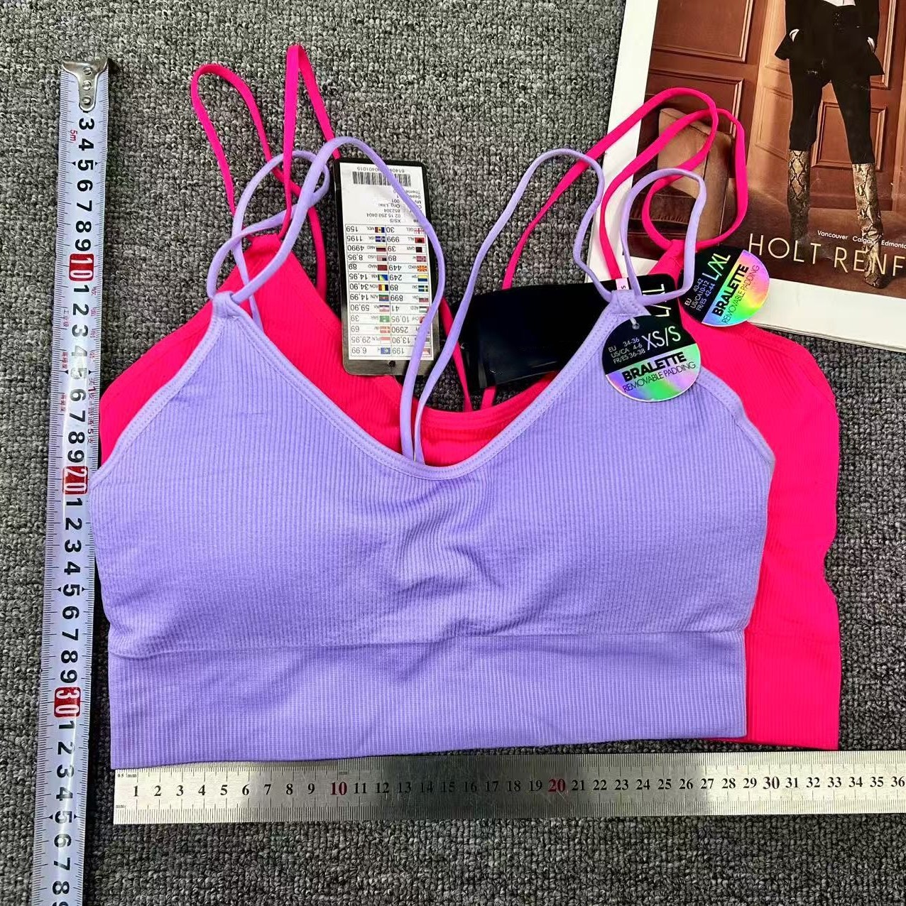 Nueva ropa interior deportiva para mujeres al aire libre corriendo acondicionamiento físico reuniendo estilo sin anillo de acero hermoso bra