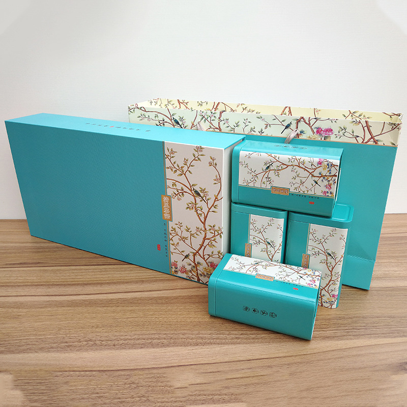 绿茶包装盒空礼盒碧螺春黄山毛峰茶叶礼盒装空盒龙井一斤包装