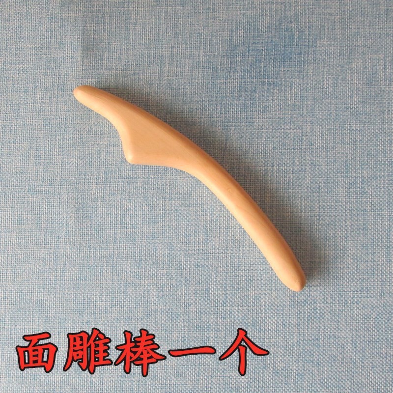 日本式檜の体の彫刻の面の彫刻の棒の美容院の家庭用のやせた顔の部は形の美の顔の神器を作って棒の美をかきます|undefined