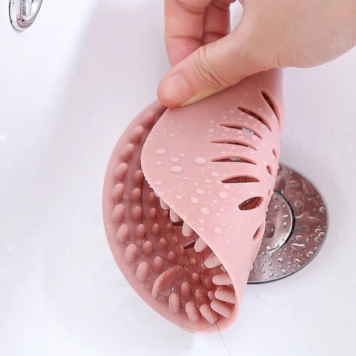 Wholesale bathroom sink drain hair filter kitchen basin deodorizing clogging silicone hair guard floor drain cover