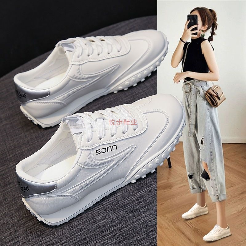 运动鞋女2025年新款跑步鞋夏季薄款百搭阿甘鞋春秋网红休闲平底鞋