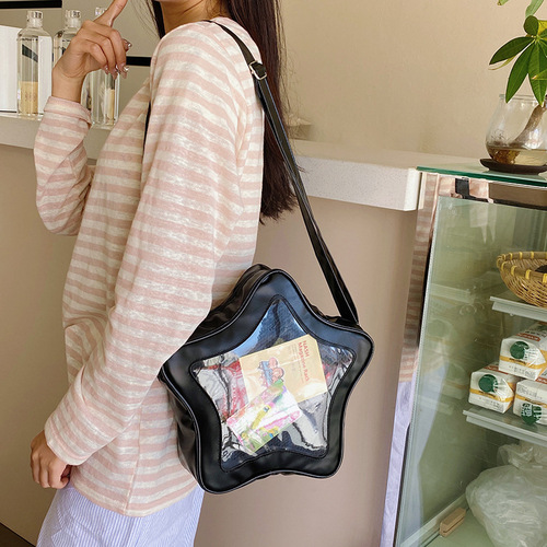 niche bag, 2025 new five-pointed pain bag, sweet and cool cute hot girl backpack, student commuting one-shoulder schoolbag