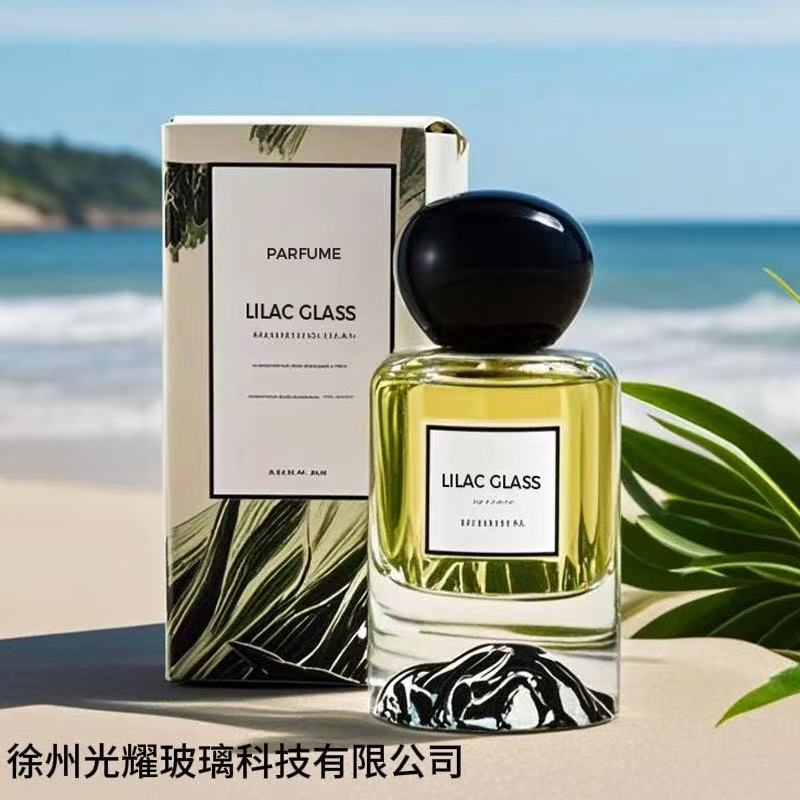 新品高端女士香水喷雾瓶玻璃火山香水瓶精油香水分装瓶30ml可logo|undefined