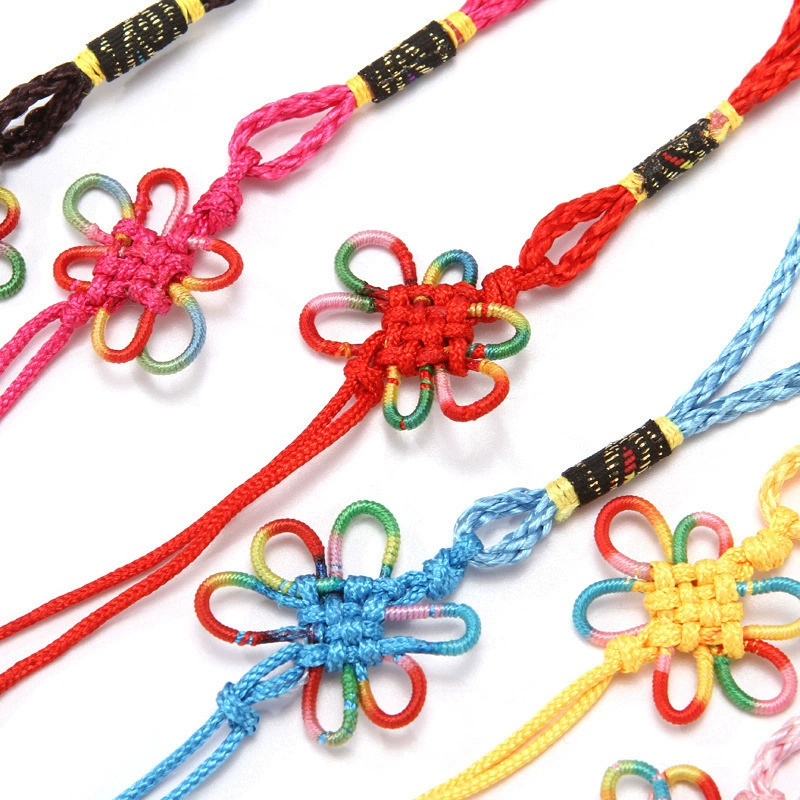 Chinese colorful small bag accessory with butterfly, flashlight